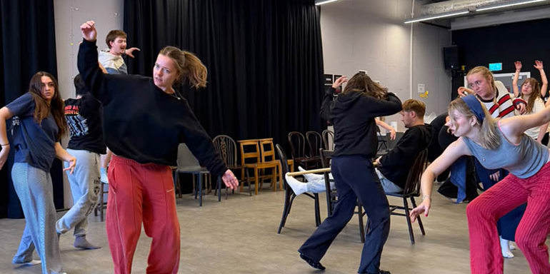 Rehearsal shot from The Odyssey