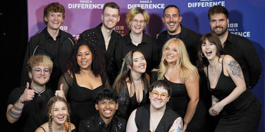 LC Pop Choir in front of MAD Awards 2026 backdrop
